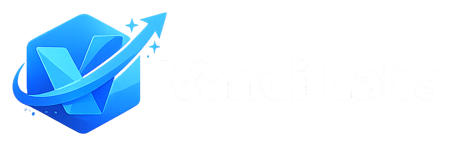 vandi labs logo cropped white text